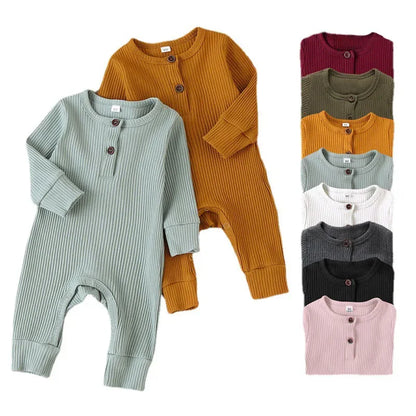 Cotton Long Sleeve Infant Romper