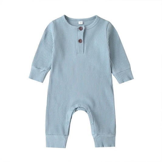 CozyNest – Autumn Cotton Romper for Newborns