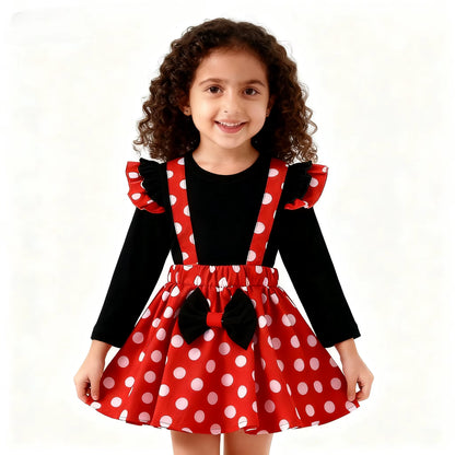 Magical Moments: Minnie-Inspired Birthday Outfit Set for Girls Aged 1–5